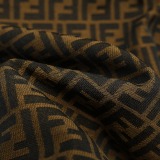 Fendi Classic Full Logo Casual Versatile Short Sleeve Shirt