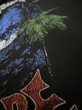 Balenciaga 26SS Fashion Wave Coconut Tree Printed T-shirt Couple Casual Oversize Short Sleeve