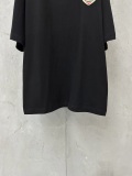 Moncler Fashion Heavy Industry Embroidery Color Contrasting Round Neck T-shirt Couple Casual Short Sleeve