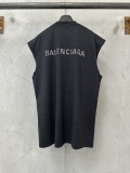 Balenciaga Couple Fashion Hot Diamond Logo Versatile Sleeveless Tank Top
