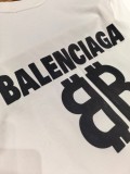 Balenciaga Classic Foam Logo Printed Short Sleeve Unisex Casual Loose T-shirt