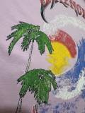 Balenciaga 26SS Fashion Wave Coconut Tree Printed T-shirt Couple Casual Oversize Short Sleeve