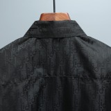 Dior New Classic Full Logo Casual Versatile Short Sleeve Shirt