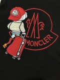 Moncler Fashion Heavy Industry Embroidery Color Contrasting Round Neck T-shirt Couple Casual Short Sleeve