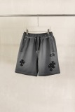 Chrome Hearts Classic Embroidered Washed Shorts Unisex Casual Versatile Sports Shorts
