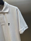 Ami Paris Classic Love Embroidered Casual Versatile Short Sleeve Polo Shirt