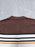 Fendi 26SS Fashion FF Jacquard Contrasting Shoulder Short Sleeved Polo Shirt