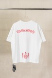 Chrome Hearts Fashion 3D Printed T-shirt Couple Casual Oversize Short Sleeve