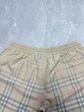 Burberry 26SS Fashion Gradient Grid Mesh Beach Pants Unisex Casual Versatile Shorts
