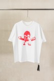 Chrome Hearts Fashion 3D Printed T-shirt Couple Casual Oversize Short Sleeve