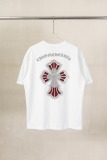 Chrome Hearts Fashion Diamond Cross T-shirt Couple Casual Oversize Short Sleeve