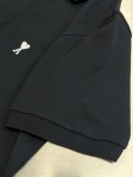 Ami Paris Classic Love Embroidered Casual Versatile Short Sleeve Polo Shirt