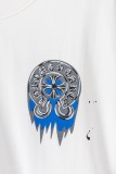Chrome Hearts Fashion 3D Printed T-shirt Couple Casual Oversize Short Sleeve