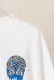 Chrome Hearts Fashion 3D Printed T-shirt Couple Casual Oversize Short Sleeve