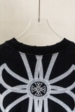 Chrome Hearts Classic Heavy Embroidered Cross T-shirt Couple Casual Oversize Short Sleeve