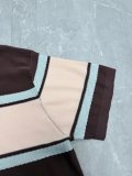 Louis Vuitton 26SS Unisex Fashion Stripe Color blocked Round Neck Knitted Short Sleeve