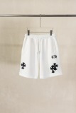 Chrome Hearts Classic Embroidered Washed Shorts Unisex Casual Versatile Sports Shorts
