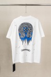 Chrome Hearts Fashion 3D Printed T-shirt Couple Casual Oversize Short Sleeve