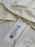 Ami Paris Fashion Love Embroidered Splicing Short Sleeve Couple Casual Loose T-shirt