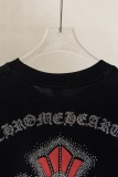 Chrome Hearts Fashion Diamond Cross T-shirt Couple Casual Oversize Short Sleeve