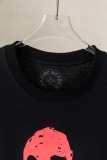 Chrome Hearts Fashion 3D Printed T-shirt Couple Casual Oversize Short Sleeve