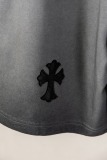 Chrome Hearts Classic Embroidered Washed Shorts Unisex Casual Versatile Sports Shorts