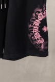 Chrome Hearts Fashion Sanskrit Cross Printed Shorts Unisex Casual Versatile Sports Shorts