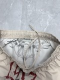 Balenciaga 26SS FashionTattoo Cream Casual Versatile Shorts