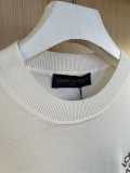 Louis Vuitton 26SS Fashion Embroidered Logo Pin Knitted Short Sleeve