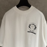 Chrome Hearts 26SS Fashion Patch Embroidered Short Sleeve Couple Casual Loose T-shirt