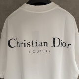 Dior Fashion Logo Printed Short Sleeve Unisex Casual Loose T-shirt