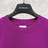 Balenciaga 26SS Fashion Heavy Industry Embroidered Short Sleeve Unisex Casual Oversize T-shirt