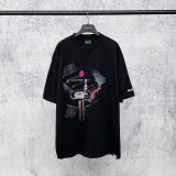 Balenciaga 26SS Fashion Printed Short Sleeve Unisex Casual Oversize T-shirt