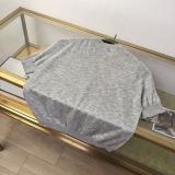 Gucci 26SS Fashion Versatile Logo Jacquard Goat Velvet Mulberry Silk Round Neck Short Sleeve