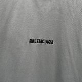 Balenciaga 26SS Fashion Embroidered Logo Short Sleeve Unisex Casual Oversize T-shirt