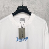 Balenciaga 26SS Fashion Personalized Logo Printed Short Sleeve Unisex Casual Oversize T-shirt