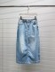 Prada 26SS Classic Triangle Logo Versatile Casual Cowboy Half Skirt