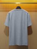 Dior Fashion Heavy Industry Embroidered Round Neck T-shirt Unisex Casual Loose Short Sleeve