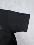 Burberry Fashion Sun Clock Embroidered T-shirt Couple Loose Casual Short Sleeve