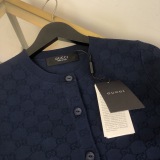 Gucci Fashion Versatile Full Logo Jacquard Knitted Cardigan