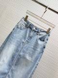 Prada 26SS Classic Triangle Logo Versatile Casual Cowboy Half Skirt