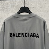 Balenciaga 26SS Fashion Embroidered Logo Short Sleeve Unisex Casual Oversize T-shirt
