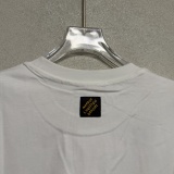Louis Vuitton Fashion Graffiti Letter Printed Short Sleeve Unisex Casual Round Neck T-shirt