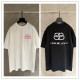 Balenciaga 26SS Fashion Patchwork Embroidered Short Sleeve Couple Casual Loose T-shirt