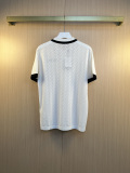 Louis Vuitton 26SS Fashion Logo Jacquard Button Academy Style Hollow Knitted Polo Shirt