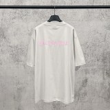 Balenciaga 26SS Fashion Embroidered Logo Short Sleeve Unisex Casual Oversize T-shirt