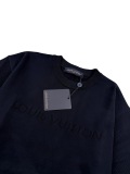 Louis Vuitton Fashion Hollow Letter Knitted Round Neck Short Sleeve
