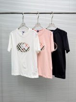 Burberry 26SS Classic Embroidered War Horse Short Sleeve Women Casual Round Neck T-shirt Burberry 26SS Classic Embroidered War Horse Short Sleeve Women Casual Round Neck T-shirt