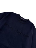 Louis Vuitton Fashion Hollow Letter Knitted Round Neck Short Sleeve