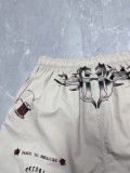 Balenciaga 26SS FashionTattoo Cream Casual Versatile Shorts